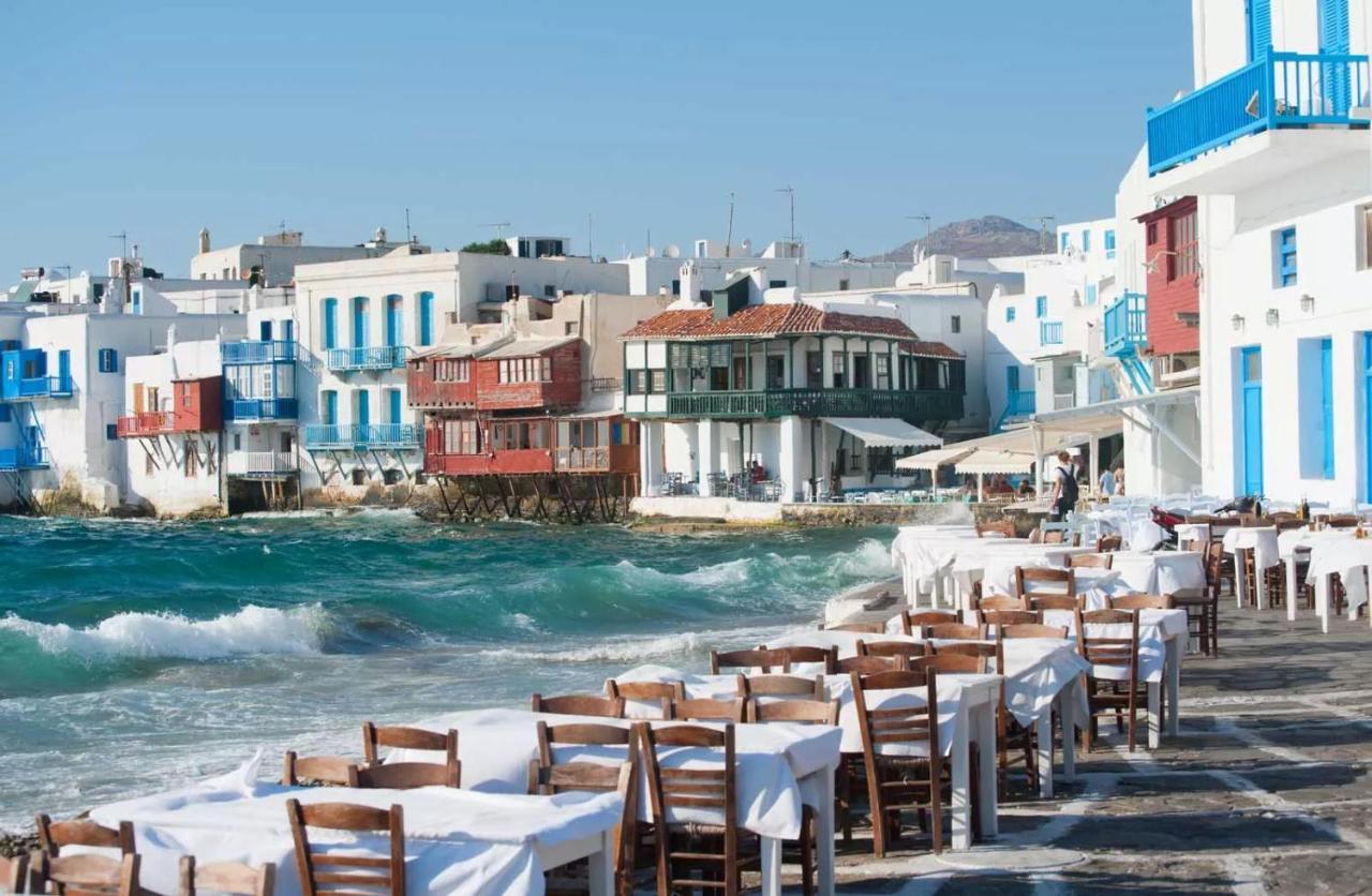 Authentic Seaview Luxury Pool - Agrari Villa Mykonos Town